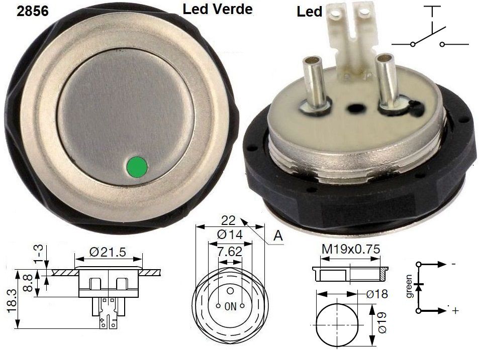 Pulsador A.Vandalos 2856